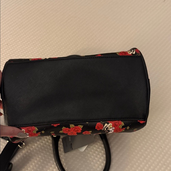 Disney Beauty and the Beast Black and Red Rose Satchel - Picture 2 of 6